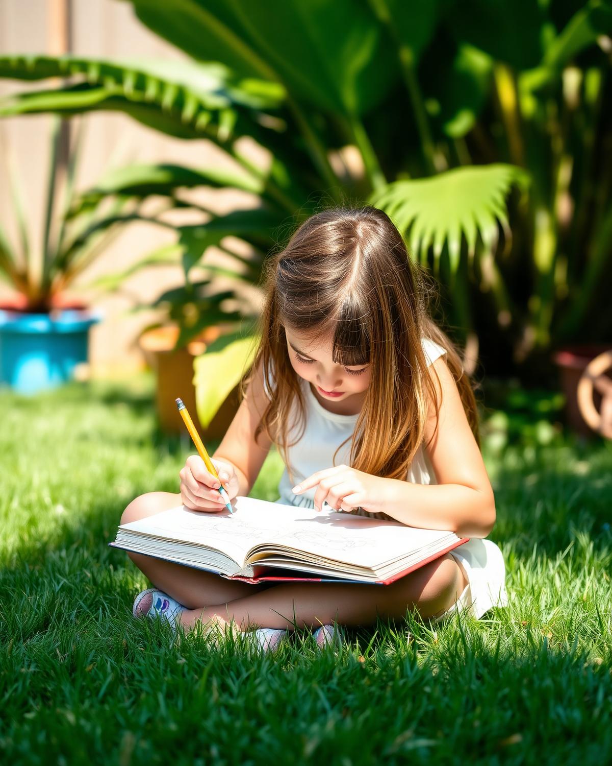 Sketching in the backyard